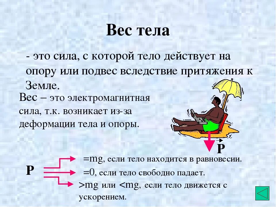 На что действует вес тела в физике. Вес тела физика 7 класс определение. вес тела определение кратко. формула веса тела физика 7 класс. вес тела это в физике кратко.