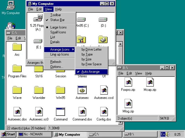 Windows archive org. Графический Интерфейс Windows 95. Операционная система Windows 95. Windows 95 первая версия. Интерфейс вин 95.