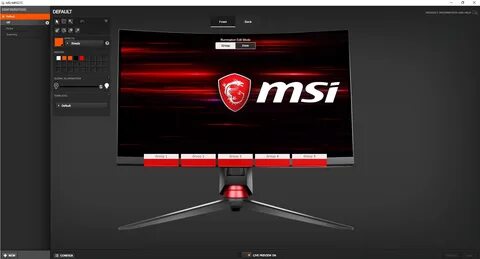Настройка подсветки msi