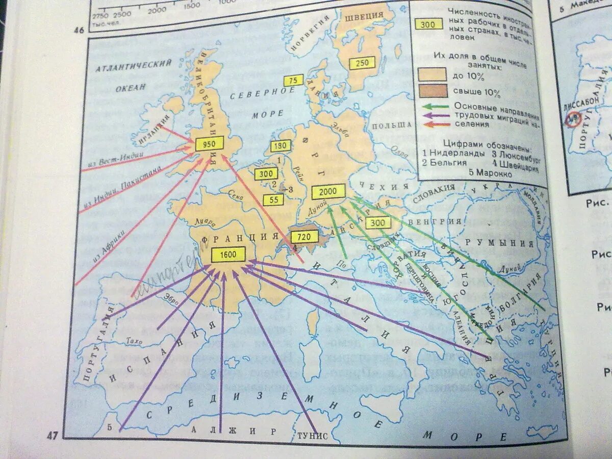 Контурная карта 7 класс страны зарубежной европы. Миграция населения зарубежной Европы. Страны с массовой эмиграцией зарубежной Европы. Основные районы трудовой иммиграции. Страны эмиграции и иммиграции карта.