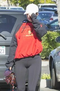 Kylie Jenner in Black Tights out and about in Calabasas. 