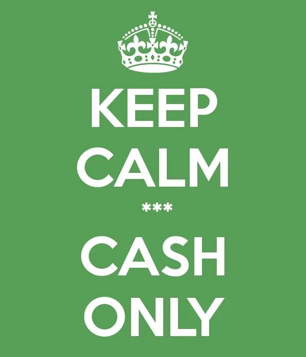 Only cash