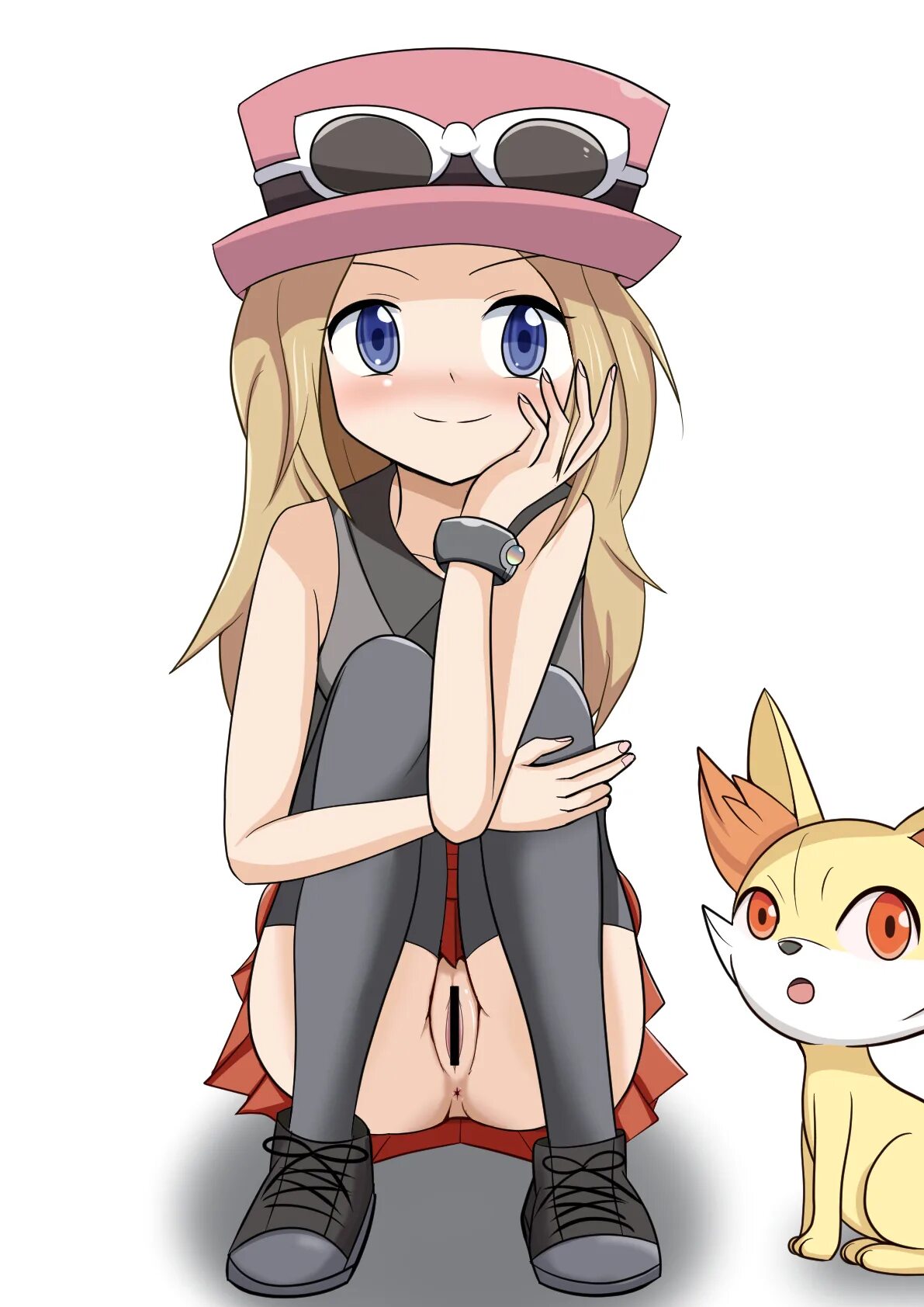 Rule 34 face. Покемон Феннекин и Серена. Серена покемон. Serena Pokemon трусы. Pokemon Serena 34.