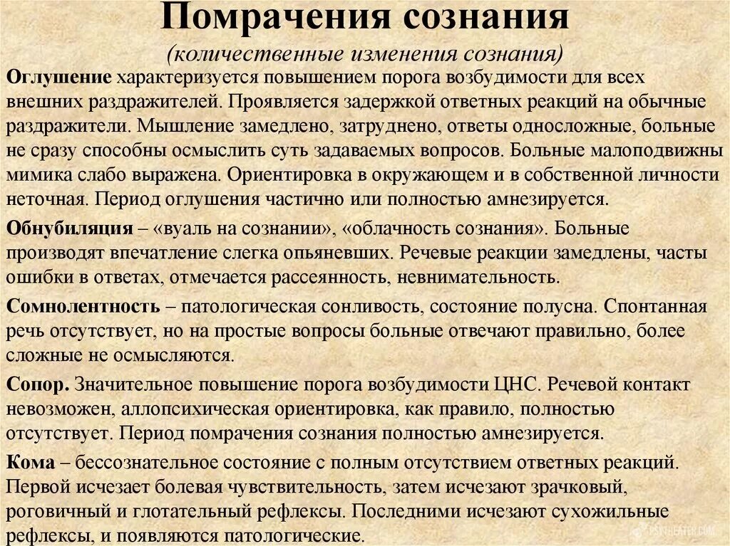 Состояние сознания снижающие критичность человека к происходящему. Помрачения сознания характеризуется. степени помрачения сознания. помрачение сознания оглушение. изменённое состояние сознания.