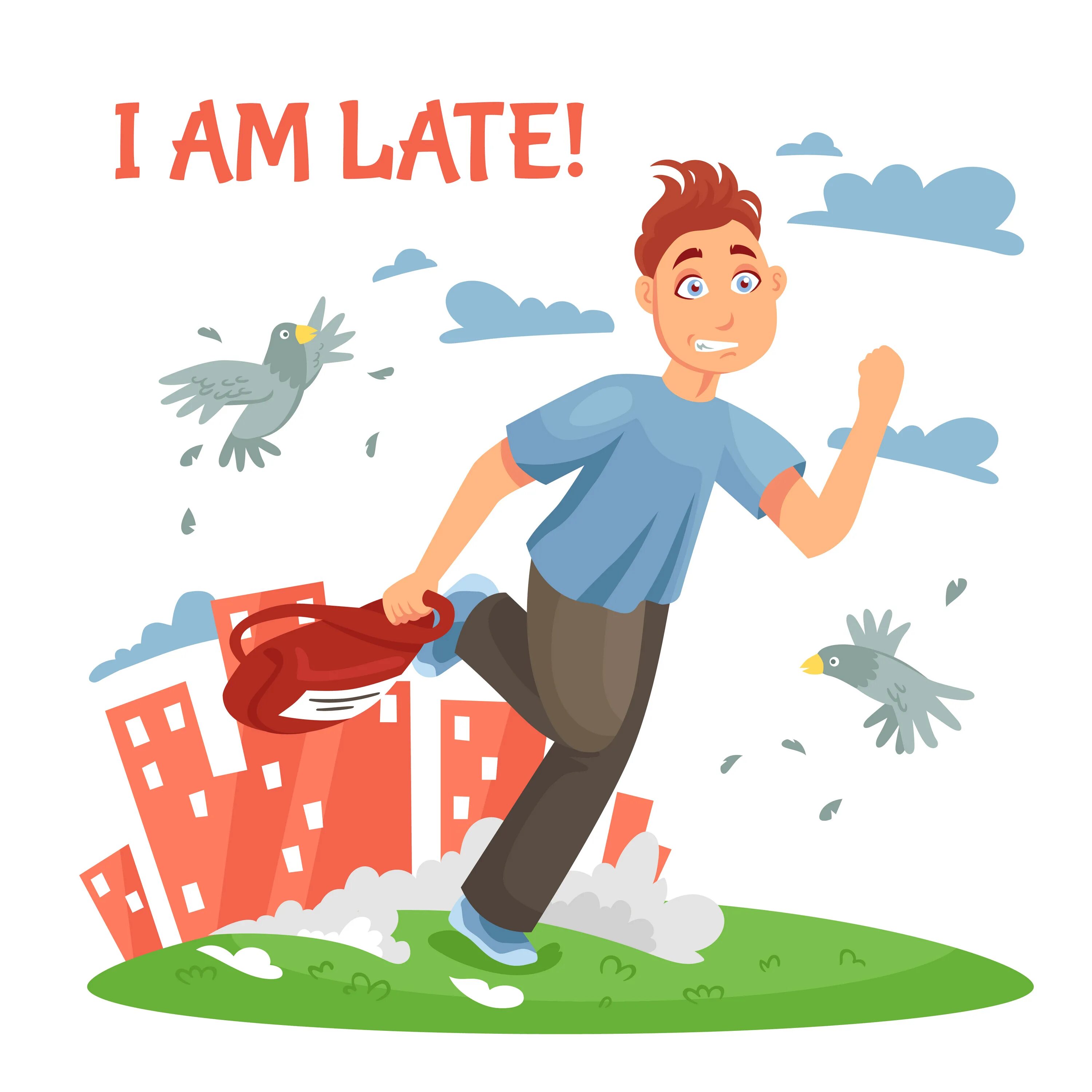 Don t be late come. Опаздывающий человек. опоздал иллюстрация. опоздание рисунок. been late for.