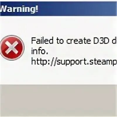Unable to create device. Unable to create device