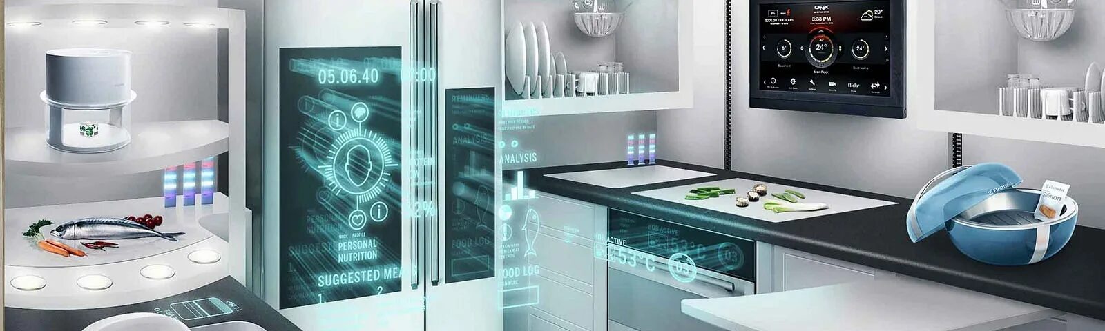 Умный дом магазин интернет бытовой техники. Холодильник будущего. Кухня будущего. Кухонная техника будущего. Умная кухня будущего.