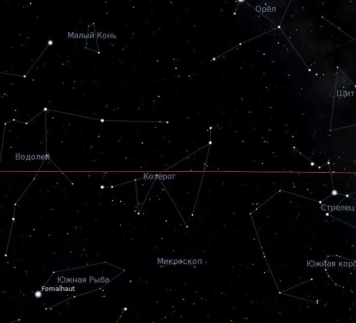 Созвездие тульская область. Созвездие Козерог на карте звездного неба. Созвездие Козерог на карте звездного неба координаты. Стрелец расположение звезд в небе. Созвездие Водолей.