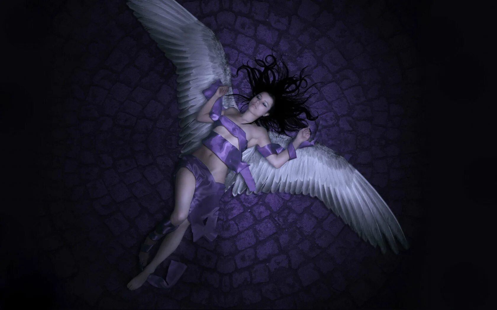 Девушка с крыльями. Ангел с фиолетовыми крыльями. Девушка с фиолетовыми крыльями. Девушки ангелы на рабочий стол. Музыка на телефон ангел