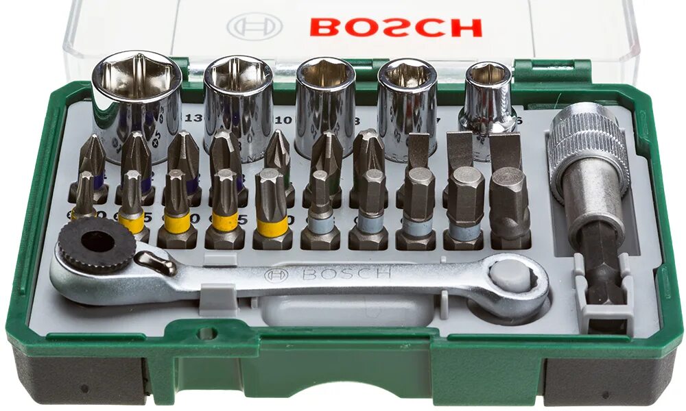 Набор трещоточных головок. Набор бит Bosch 2607017160. Набор бит Bosch Promoline. Bosch Promoline 27. Набор бит Bosch 2607017160 27 предметов.