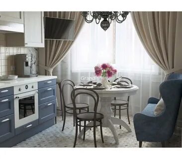 Серая кухня какие шторы