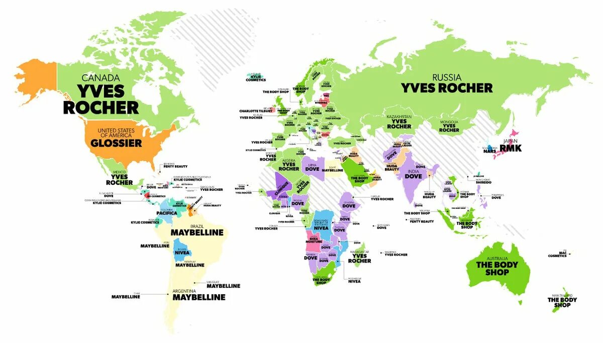 Карта брендов по странам. Карта самых дорогих компаний в мире. Самые ценные бренды карта. Топ стран по красоте.