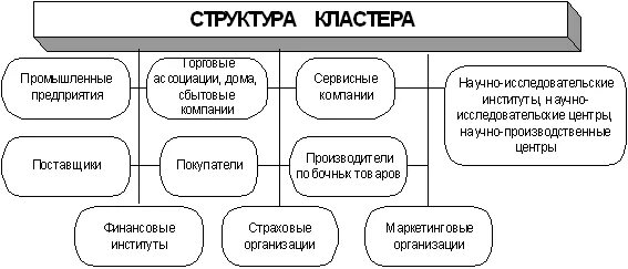 Состав кластеров. Организационная схема кластера. Структура экономического кластера. Структура кластера в экономике. Организационная структура компании кластер.