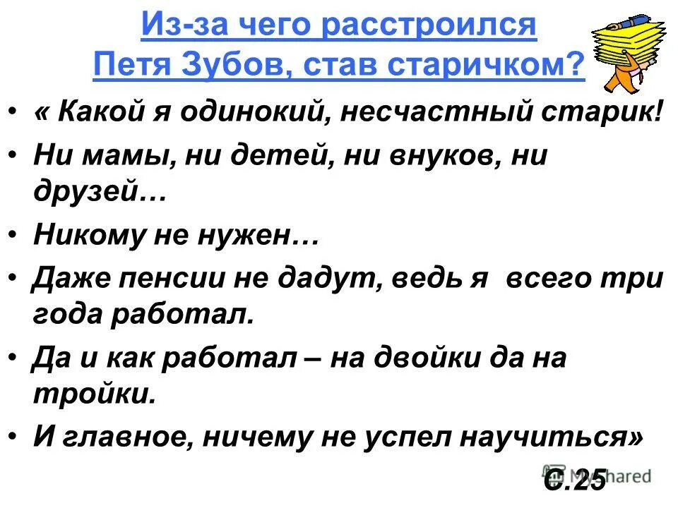 синквейн о пете зубове