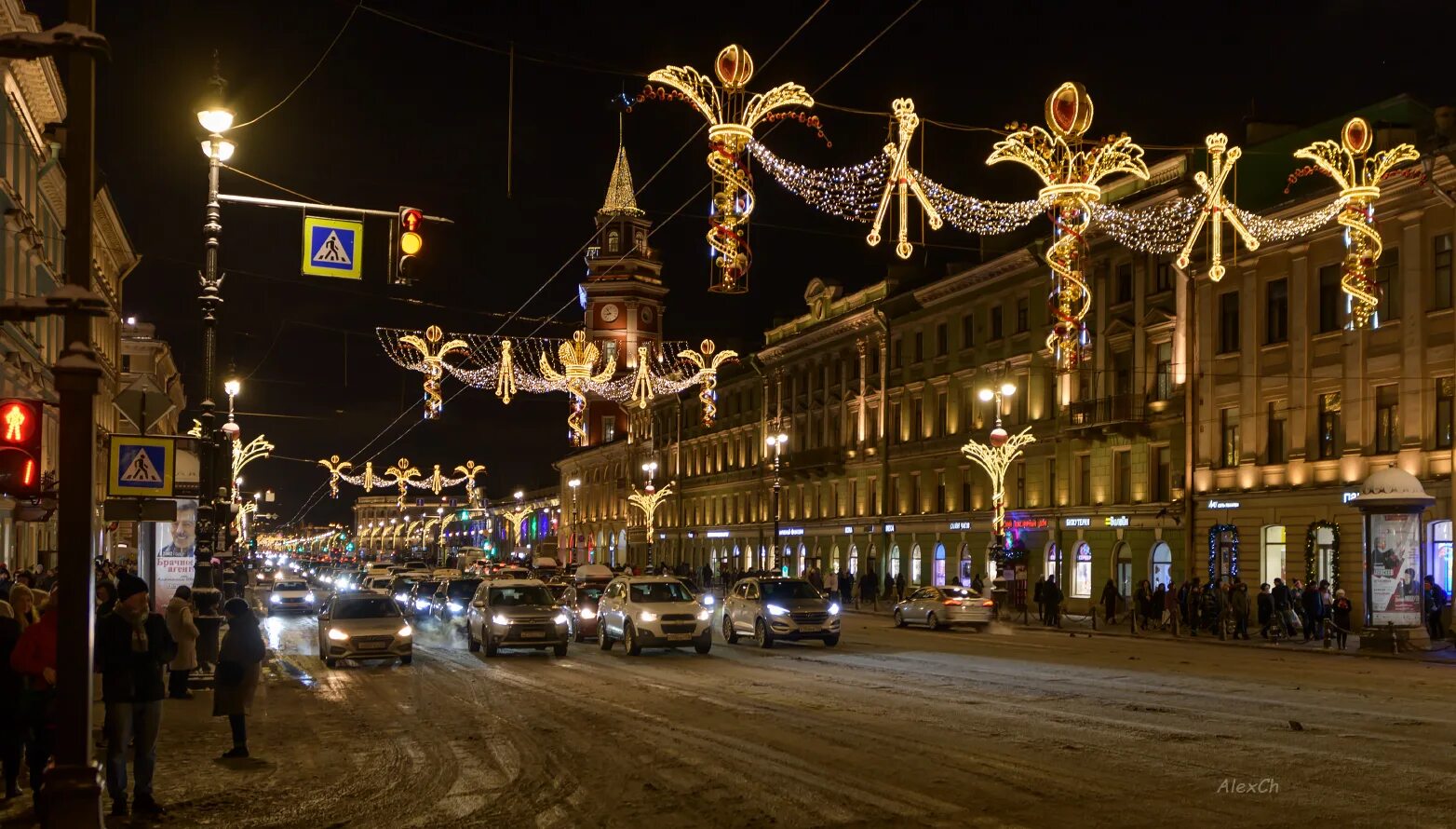 Спб январь 2023. Фото Невского проспекта в Санкт-Петербурге 2023.