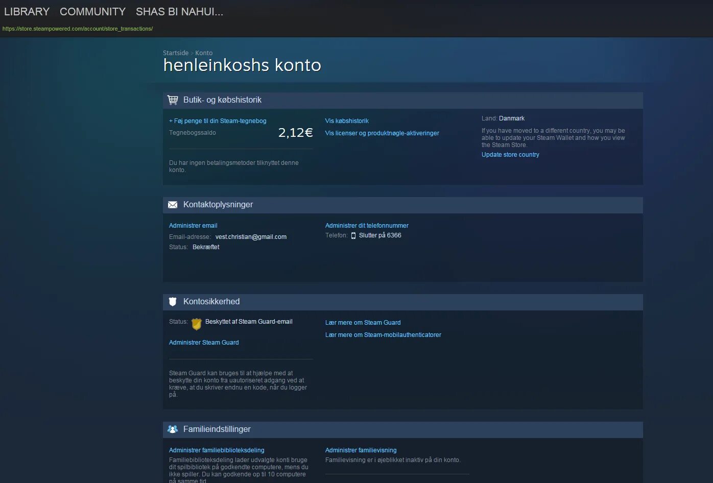 Steam account id