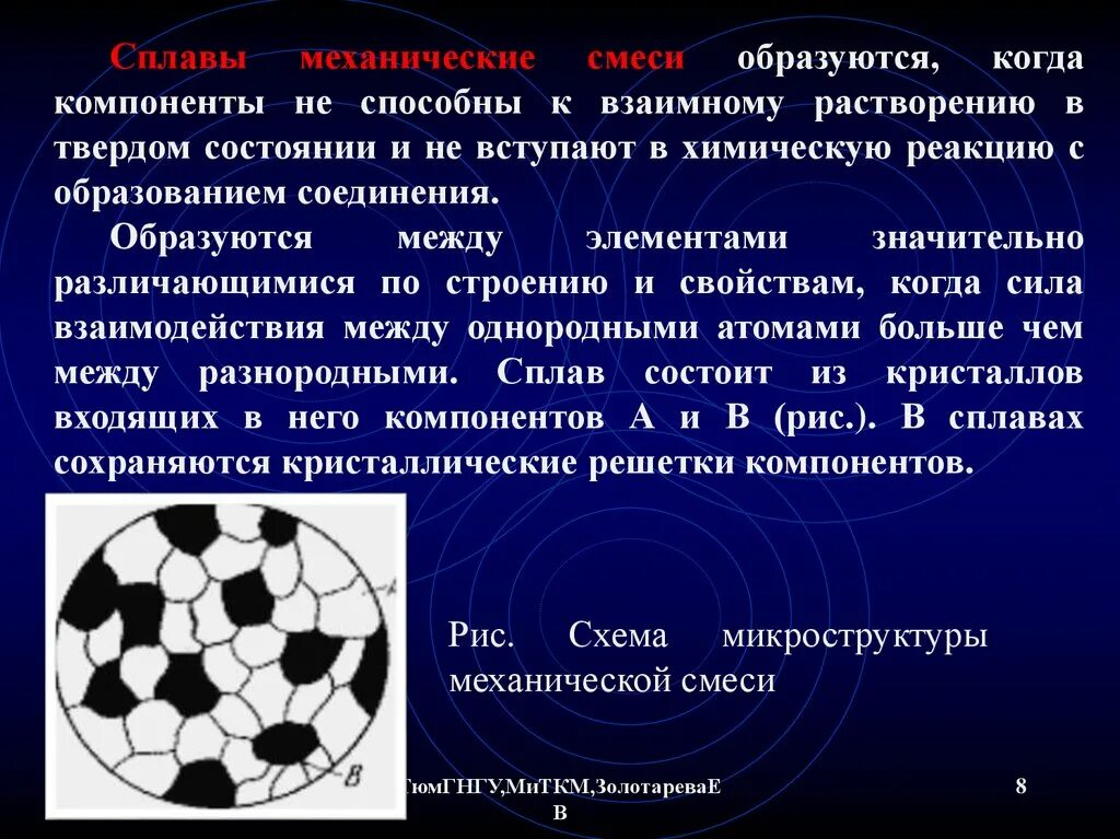 Какие химические соединения образуются. Сплавы механические смеси. Механическая смесь материаловедение. Сплавы механические смеси образуются. Сплавы образующие механическую смесь.