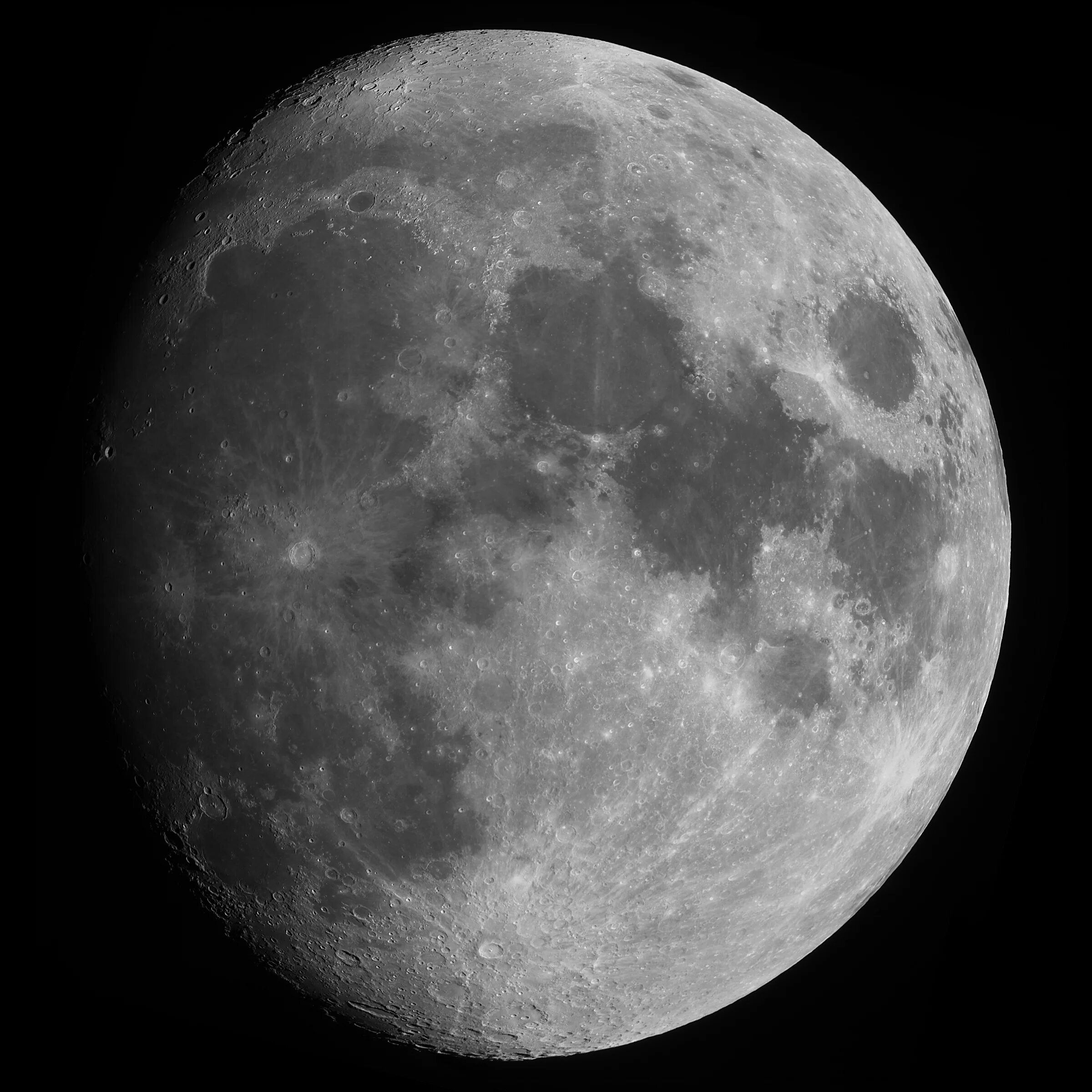 Луна. Фотографии Луны. Луна 09.07.2009. Самый четкий снимок Луны. Луна в 10 м