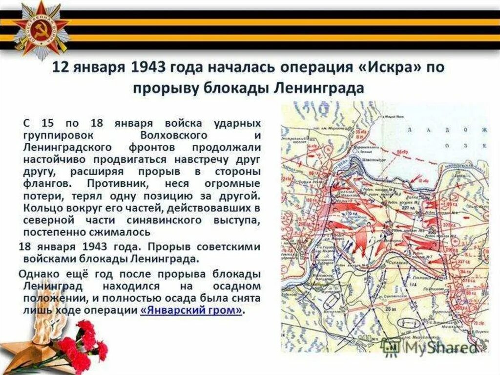 Кодовое название операции 1944. 12 Января 1943 прорыв блокады.