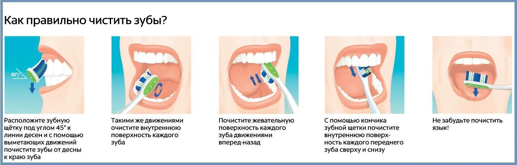 Движение зубной щетки