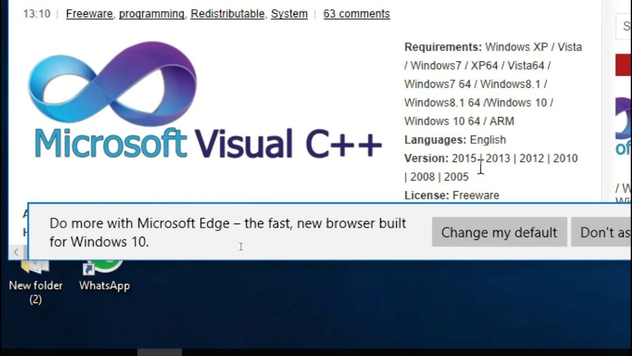 Библиотеки visual c 64. Microsoft Visual c++ 2005-2019. Microsoft Visual c++ 2010. Microsoft Visual c++ 2013. Microsoft Visual c++ 2005 Redistributable.