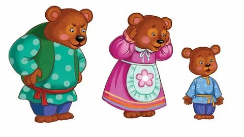 Рисунок три медведя легкий - 65 фото
