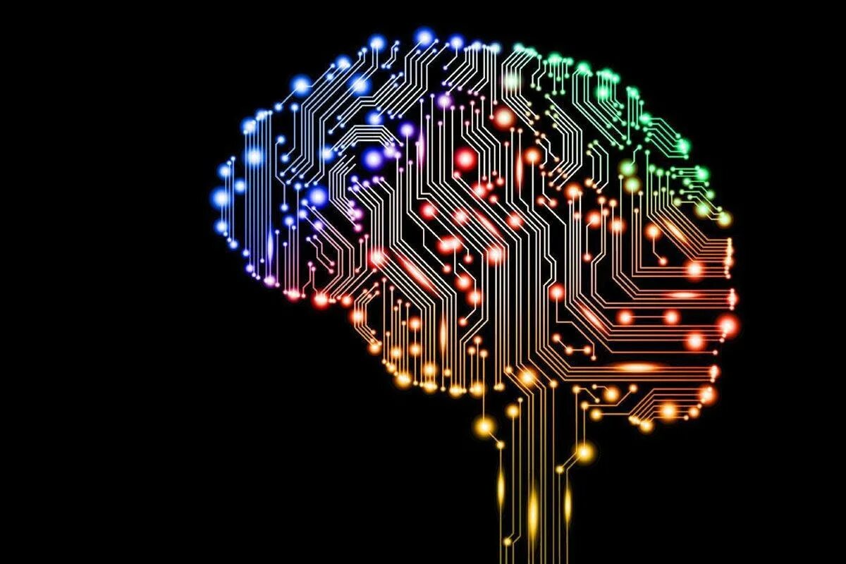 Нейронная сеть. Мозг абстракция. Искусственный интеллект. Электронный мозг