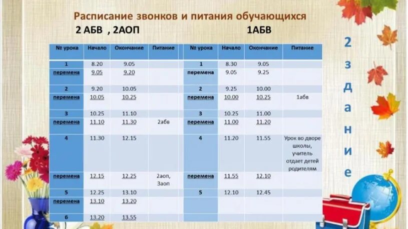 Изменения в расписании школа 2 череповец