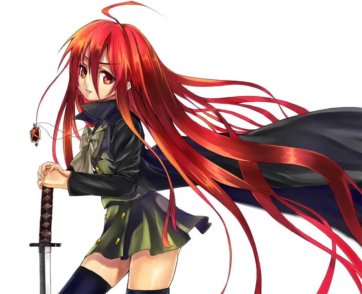 Shakugan no Shana катана. Алый взор Шаны. Shakugan no Shana персонажи. Красноволосая девочка