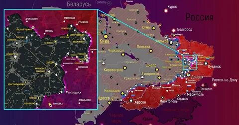 Сумской область карта боевые действия сегодня