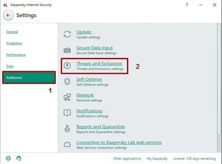 Kaspersky поменять язык