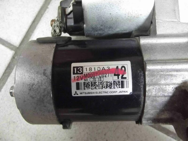 Внеплановая замена стартера - Mitsubishi Outlander XL, 2 л, 2010 года запчасти D