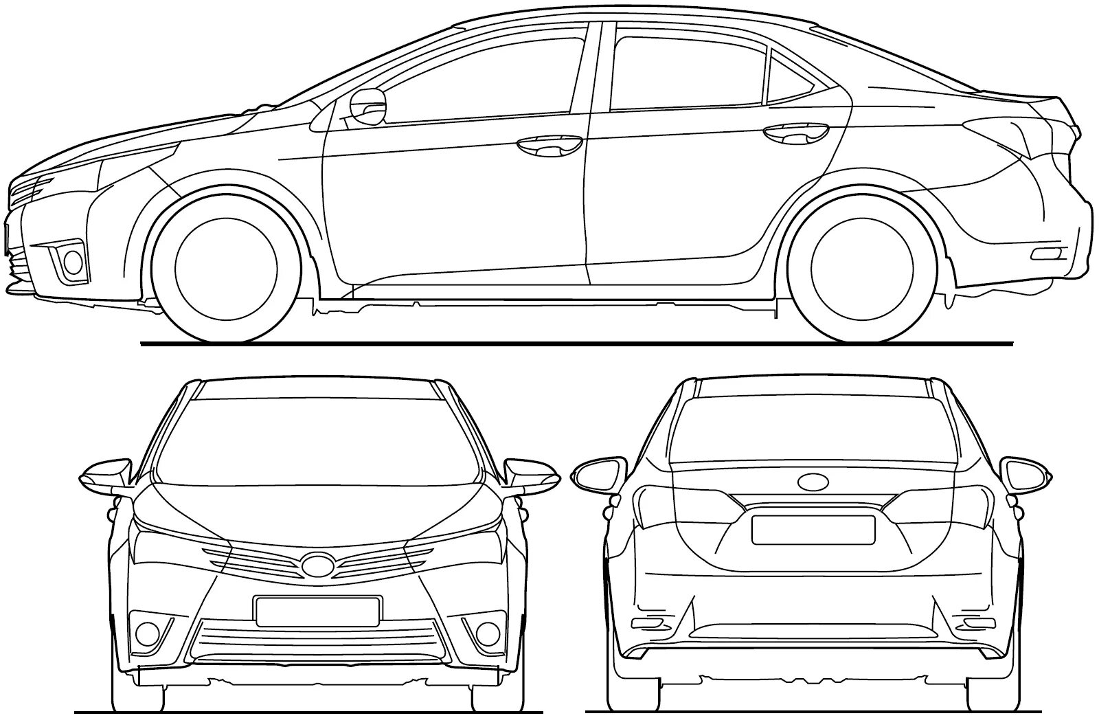 Понтиак вайб чертеж. Pontiac vibe чертеж. Toyota ae86 levin чертеж. Toyota corolla чертеж. Габариты тойота версо 2013.