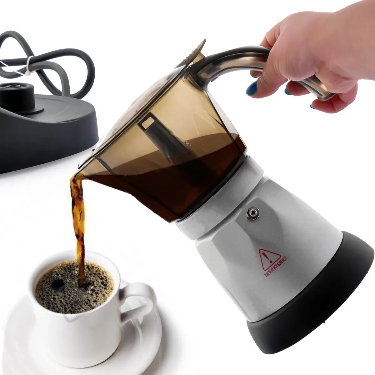 Какие виды кофеварок. Гейзерная кофеварка эспрессо макер. Espresso maker кофеварка гейзерная. Кофеварка Braun гейзерная. Гейзерная кофеварка для капучино.