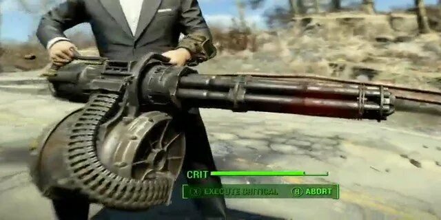 Мод звук выстрела. Миниган 50 калибра. Fallout 4 мод Миниган. Реалистичный Миниган. Миниган в реальной жизни.