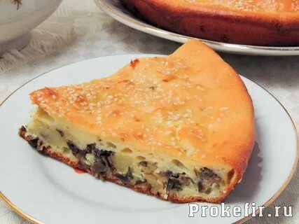 Заливной пирог с картошкой в мультиварке