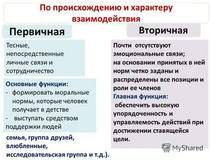 Первичная группа ввел