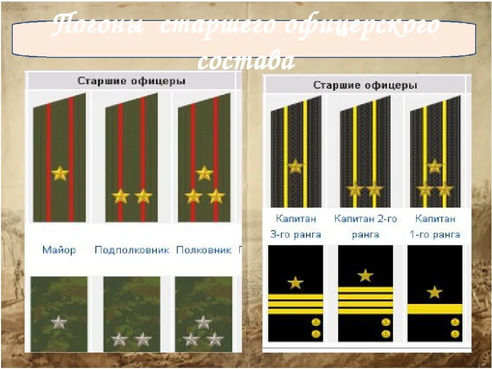 Высший состав офицеров. Погоны высших офицеров Российской армии ВМФ. Погоны старшего офицерского состава Российской армии. Звания сухопутных войск. Старший офицерский состав звания.