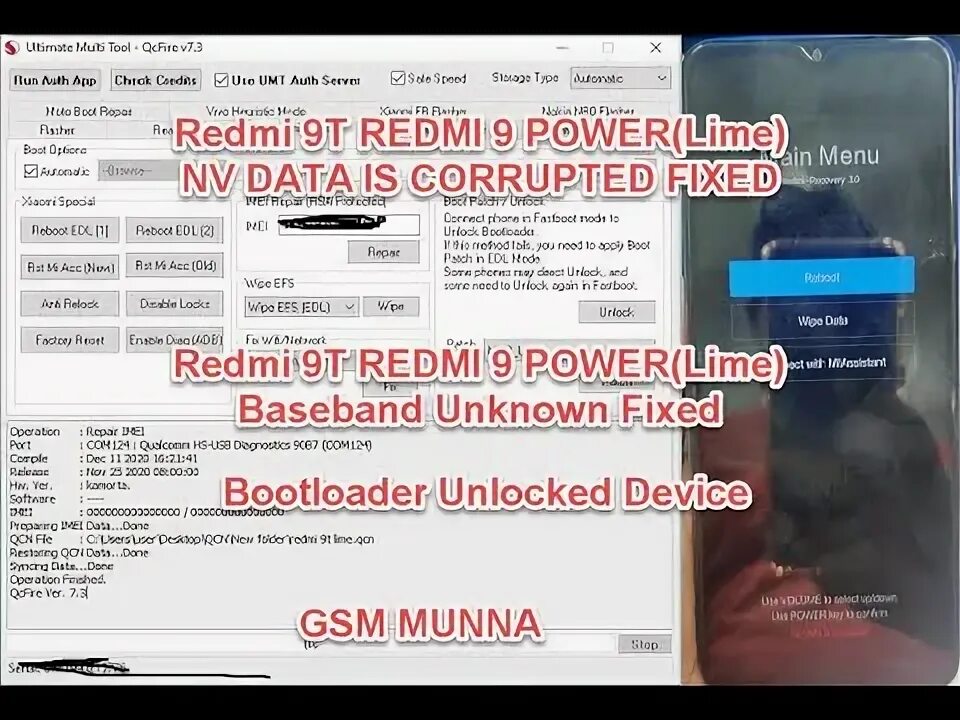 Redmi 6a NV data is corrupted. Redmi 9t NV data corrupted. Redmi 10a NV data corrupted. Redmi 9t IMEI Repair. Nv data