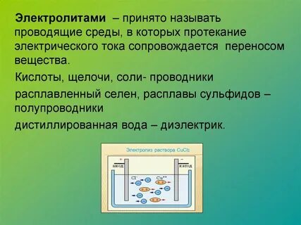 Основные носители тока
