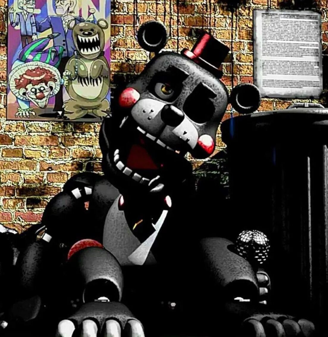 Fnaf 6 фредди. Фнаф 6 лефти фредди. Как выглядит фнаф 6. Фокси фнаф 6. Лефти фнаф аниматроник.