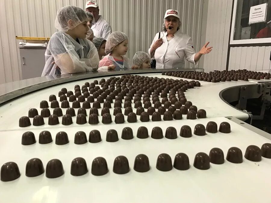 Покажи шоколадную фабрику