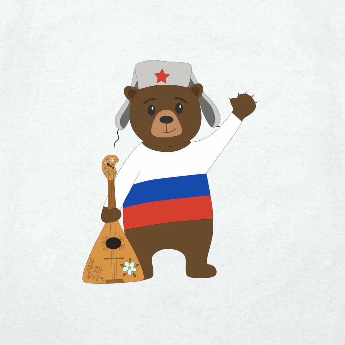 Символы россии медведь матрешка. Медведь с балалайкой. Медведь балу. Медведь в ушанке с балалайкой. Медведь в шапке ушанке с балалайкой.