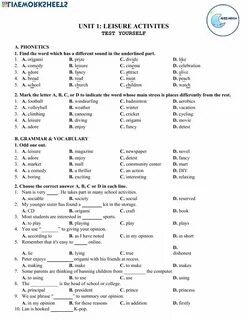 Entry test 1