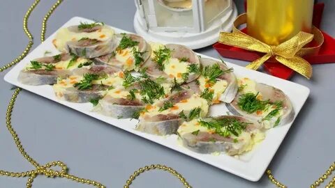 Закуска с селедкой на праздничный стол