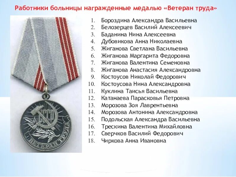 Награждался медалью