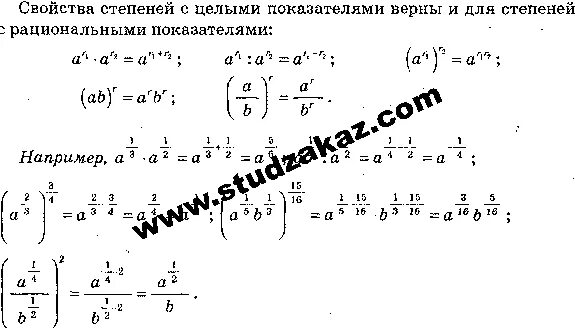 Степень свойства степени вариант 1