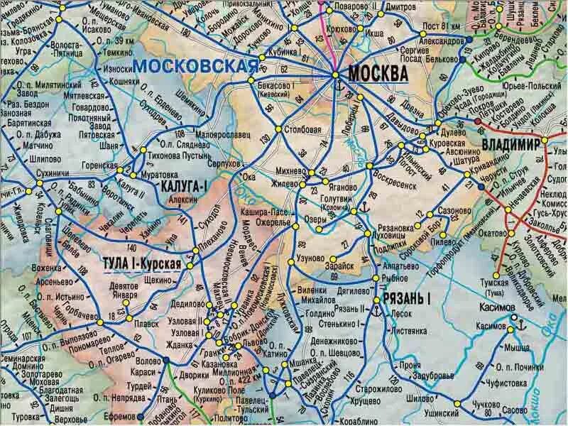 Московская ЖД карта. Карта железных дорог России Московской области. Карта московских железных дорог. Схема железных дорог москвы на карте