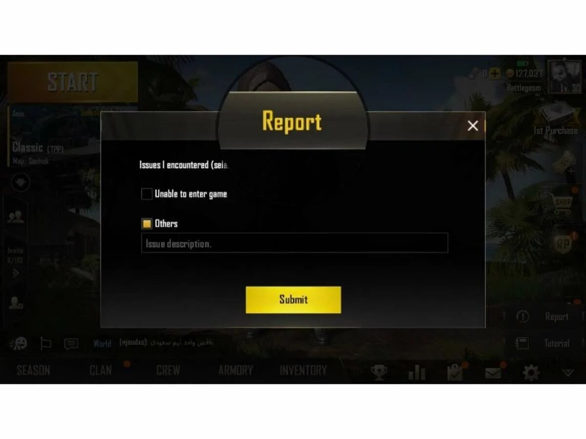 Issue encountered. PUBG mobile Hacker.