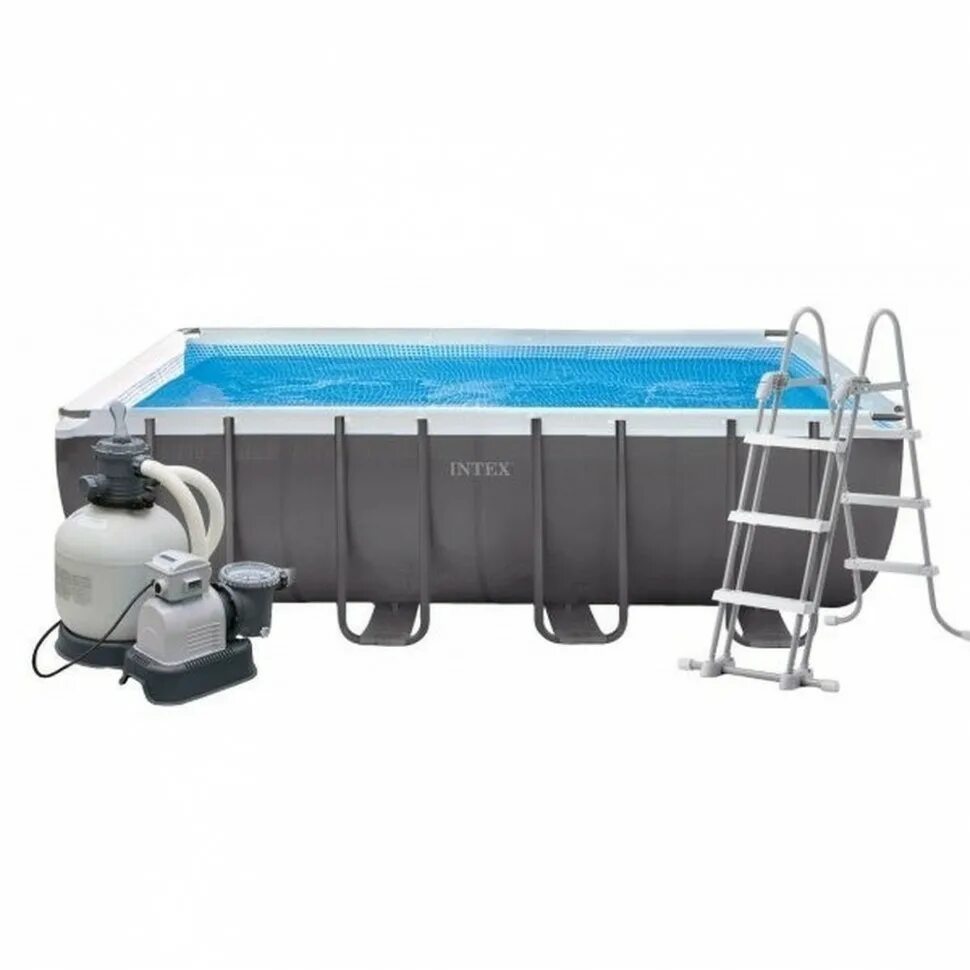 Бассейн каркасный intex ultra xtr. Бассейн каркасный 549x274x132 см. Intex Ultra-frame Metal Pool 26356. Бассейн каркасный Ultra XTR frame 549х274х132см. Каркасный бассейн Ultra frame 549х274х132см, Intex 26356. Intex Rectangular Ultra XTR frame Pool, 549х274х132 см.